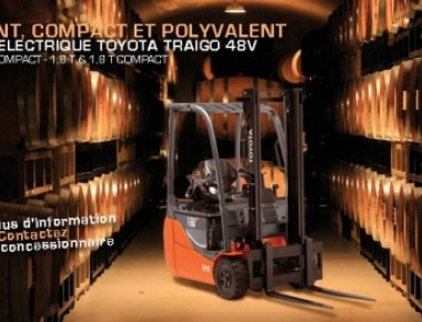 TOYOTA TRAIGO 48V : Le chariot élévateur électrique le plus adapté au milieu  viticole