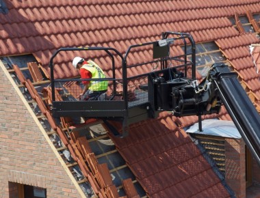 Nacelle couvreur Manitou : grande largeur de travail!