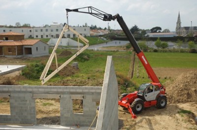 Manitou télescopique 18 mètres avec potence