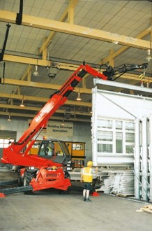 Potence treuil adaptée sur Manitou